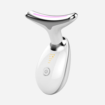 Beauty Facial Massager, 4 Color Wavy Acne Beauty Microcurrent Facial Device Skin Firming for Face Neck Beauty Device