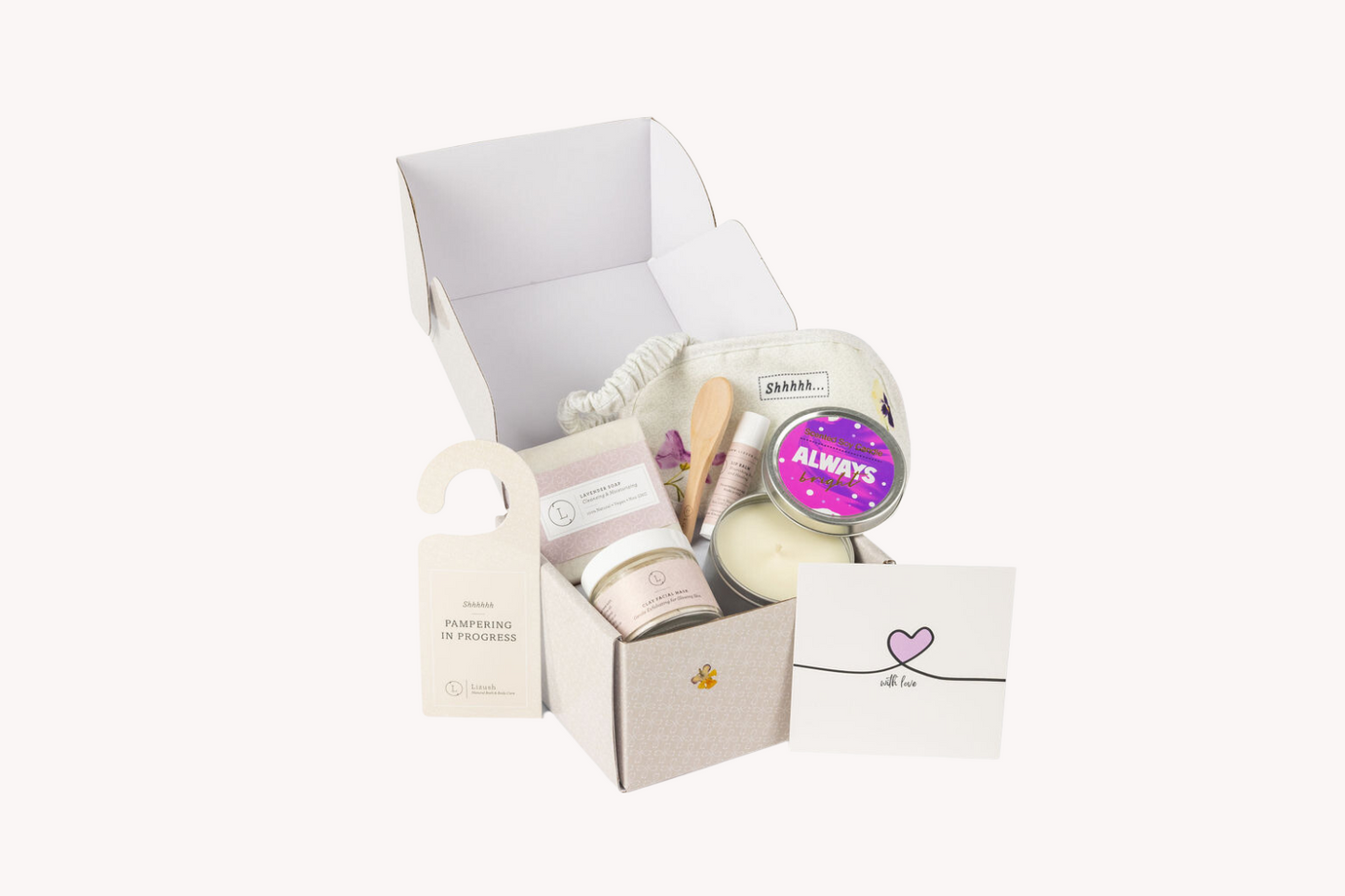 Wellness Natural bath and body gift set, Thank you gift box - AP