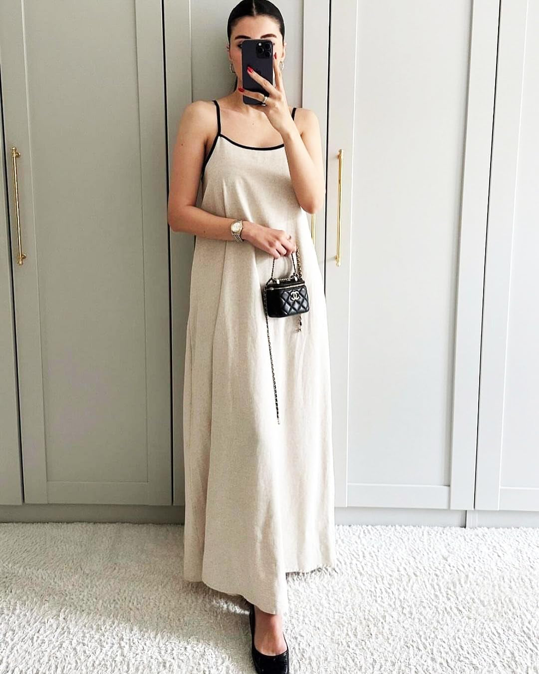 Women'S 2026 Summer Linen Maxi Dress Contrast Spaghetti Strap Dress Backless Casual Party Beach Dresses