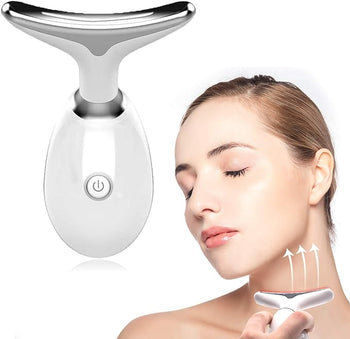 Beauty Facial Massager, 4 Color Wavy Acne Beauty Microcurrent Facial Device Skin Firming for Face Neck Beauty Device