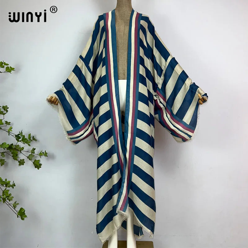 The Anatolia Striped Mediterranean Kimono