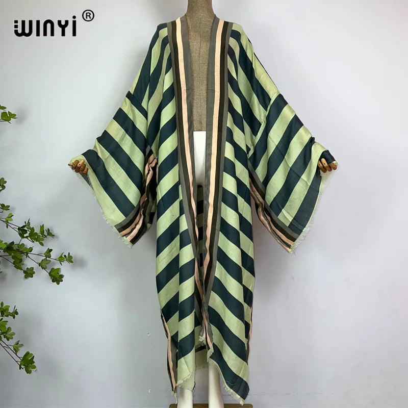The Anatolia Striped Mediterranean Kimono