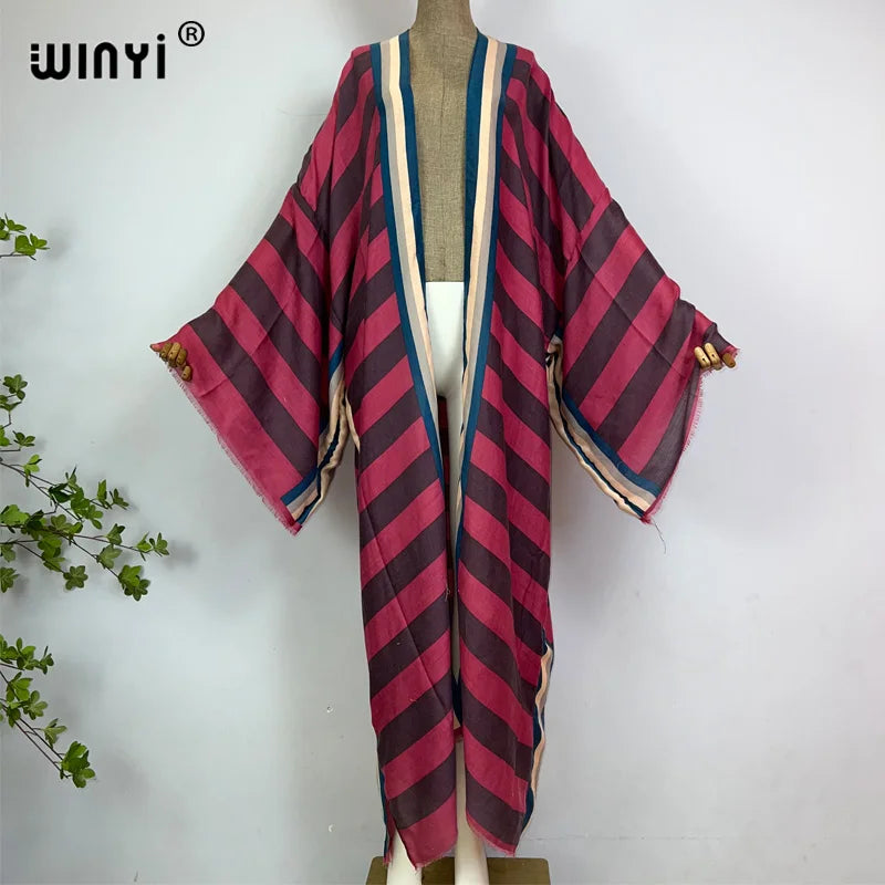 The Anatolia Striped Mediterranean Kimono
