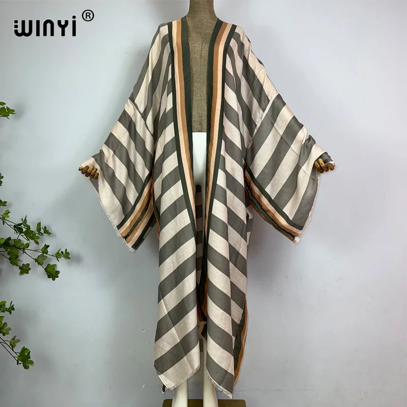 The Anatolia Striped Mediterranean Kimono
