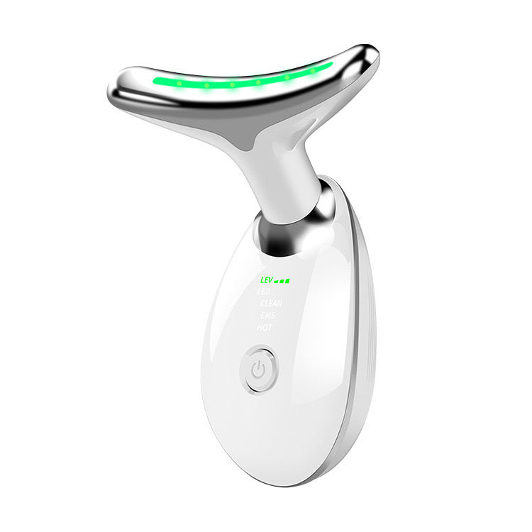 Beauty Facial Massager, 4 Color Wavy Acne Beauty Microcurrent Facial Device Skin Firming for Face Neck Beauty Device